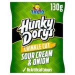 Tayto Hunky Dorys Sour Cream & Onion Crinkle Cut Crisps (130 g)